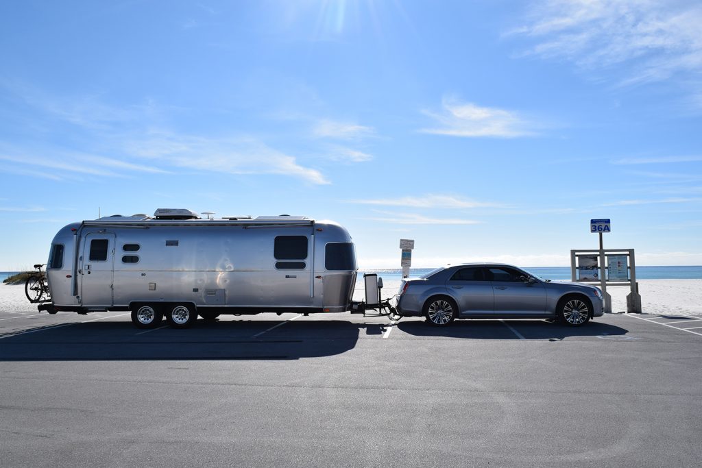 Chrysler 300 Towing Travel Trailer